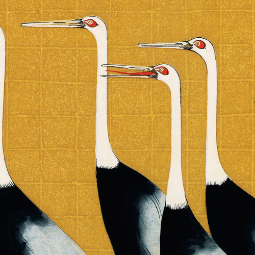 尾形光琳、鶴、和モダンだけじゃない、応用が利く和柄ポスター