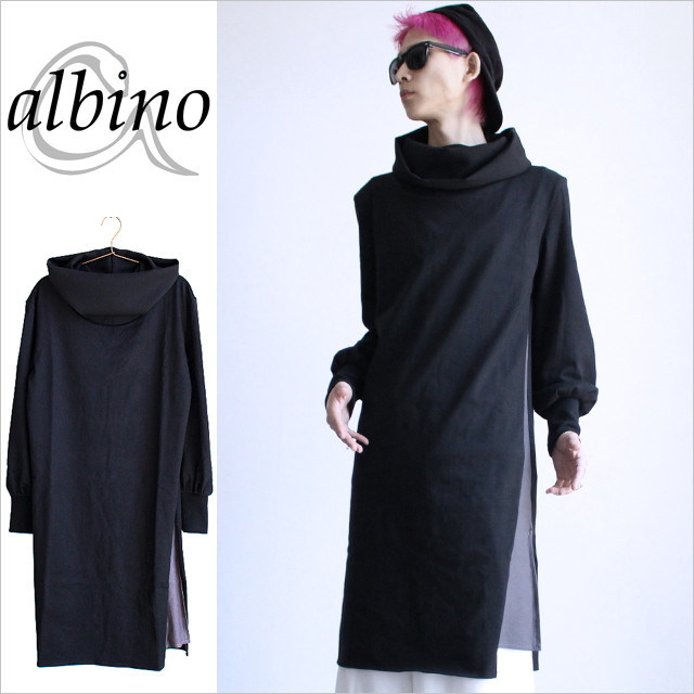 ネック×サイド生地切り替えワンピース