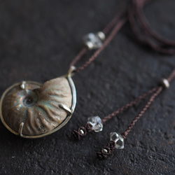 ammonite silver necklace  (woshimonotsuki) 4枚目の画像