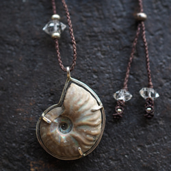 ammonite silver necklace  (woshimonotsuki) 3枚目の画像