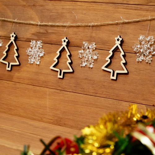 クリスマス ガーランド クリスマスオーナメントガーランド ガーランド shio 通販 18560446