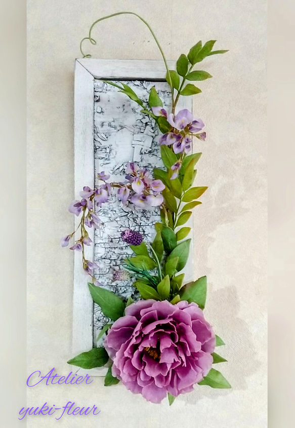 パンフラワー ばらの壁掛け 完成品 パンフラワーの通販 | iichi