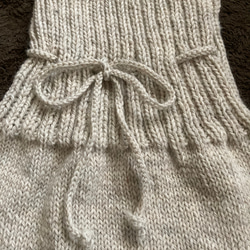 手編みオーバースカート 2枚目の画像