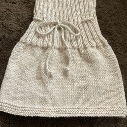 手編みオーバースカート 1枚目の画像