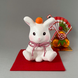 うさぎ鏡餅♪お正月 うさぎ鏡餅♪お正月 卯年（うさぎ）の鏡餅のイラスト | 園だより、お