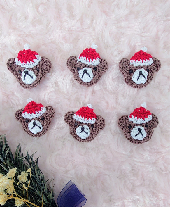 選べるクリスマスくまちゃん　モチーフ 3枚目の画像