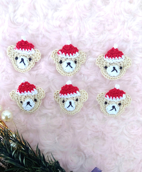 選べるクリスマスくまちゃん　モチーフ 2枚目の画像