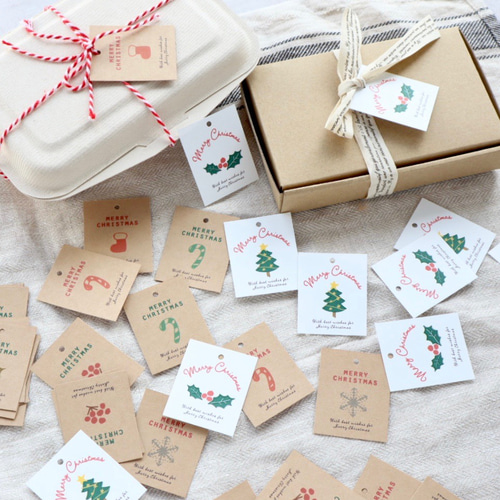 クリスマス　タグ　ギフト　ラッピング　プレゼント クリスマスタグ MerryXmas ギフトラッピング タグ・台紙 fuu