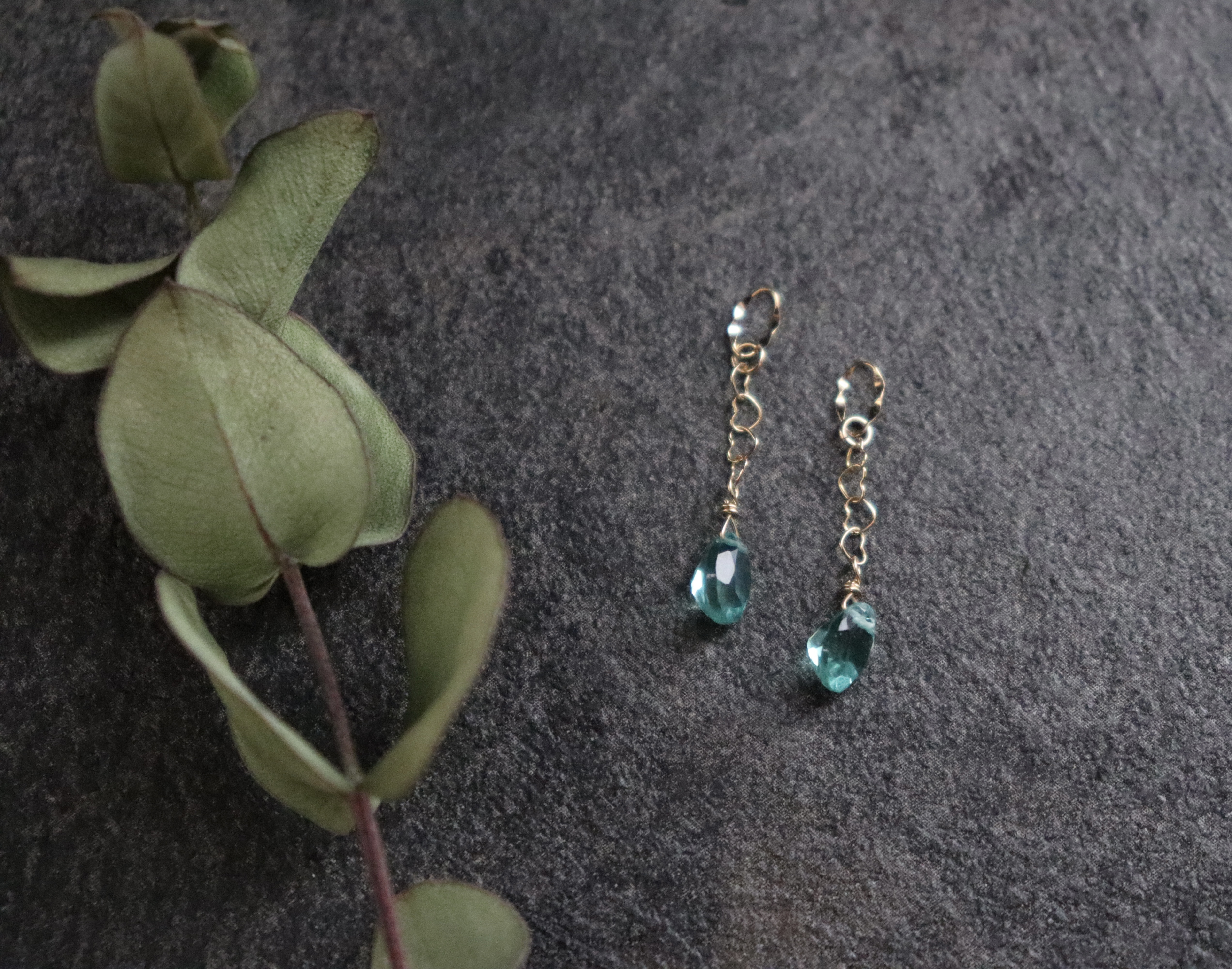 《lovers》ブルーアパタイト〜(k18YG/k10YG) loversチャーム　Jojuly