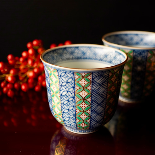 平安 竹峰　赤絵祥瑞　湯呑五客揃い 平安 竹峰 赤絵祥瑞 湯呑五客揃い 2025年最新】清水焼 平安 峰の