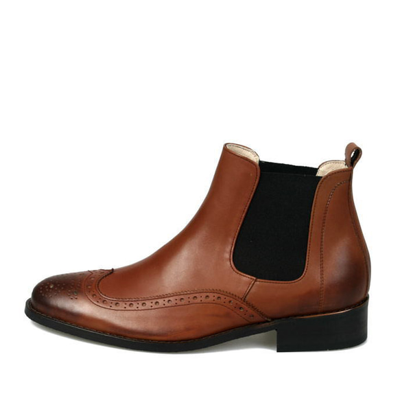 レザーブーツ サイドゴアレザーブーツ ウィングチップレザーブーツ ハンドメイドブーツ 