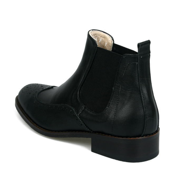 レザーブーツ サイドゴアレザーブーツ ウィングチップレザーブーツ ハンドメイドブーツ 