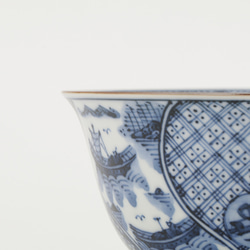 染付祥瑞紋菓子鉢 約１５.５cm １点のみ 10枚目の画像