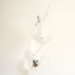 透明玻璃鹿角☆鹿角裝飾品（右） 聖誕限定的原創內飾 第2張的照片
