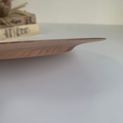 木皿　リム皿　木製プレート　無垢材　直径24センチ　高さ約1.5センチ 8枚目の画像