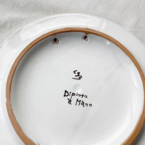 鍋敷き 壁掛け 20cm POG015 マヨリカ焼き イタリア陶器 シチリア