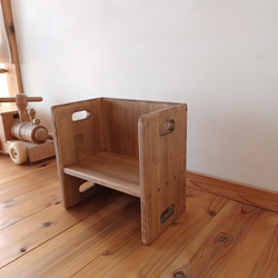 シュタイナー ついたて✩.*˚組み立て式☆木製ボルト☆棚1段
