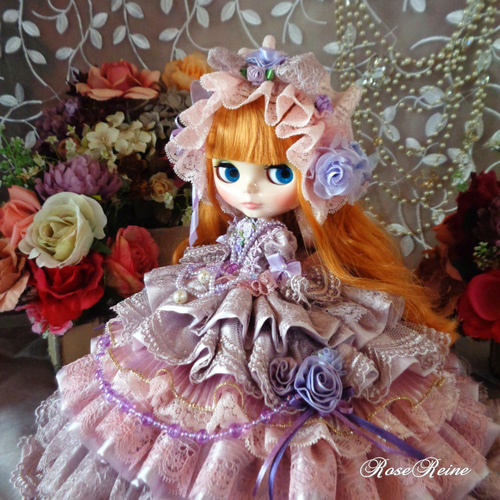 soldエリザベート王妃 麗しのラブリーローズ 13段フリルのアンティーク