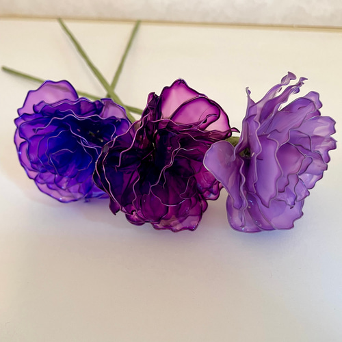 ステンドグラスのようなきらめき フラワーリース アメリカンフラワー