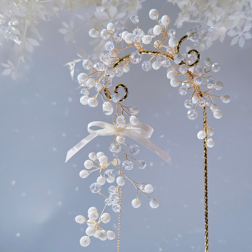 ジュエルオーナメントスタンド〜お任せアレンジ〜［シルバー