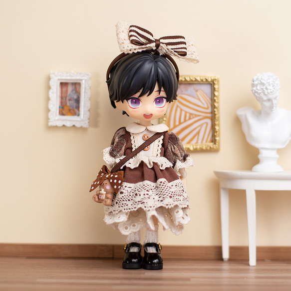 オビツ11 1/12ドール服 ドールウェア  カフェ　gsc BJD OB11 UFDOLL MOLLY 3枚目の画像