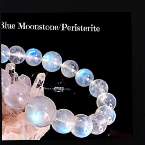 感謝SALE✿美麗青い光 11.5mm珠玉ブルームーンストーン  