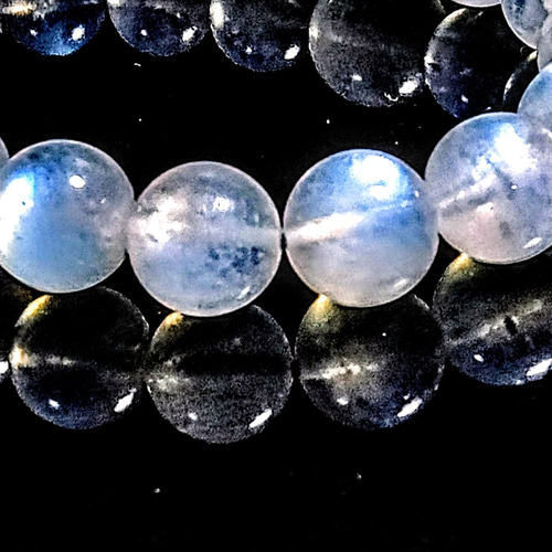 感謝SALE✿美麗青い光 11.5mm珠玉ブルームーンストーン  