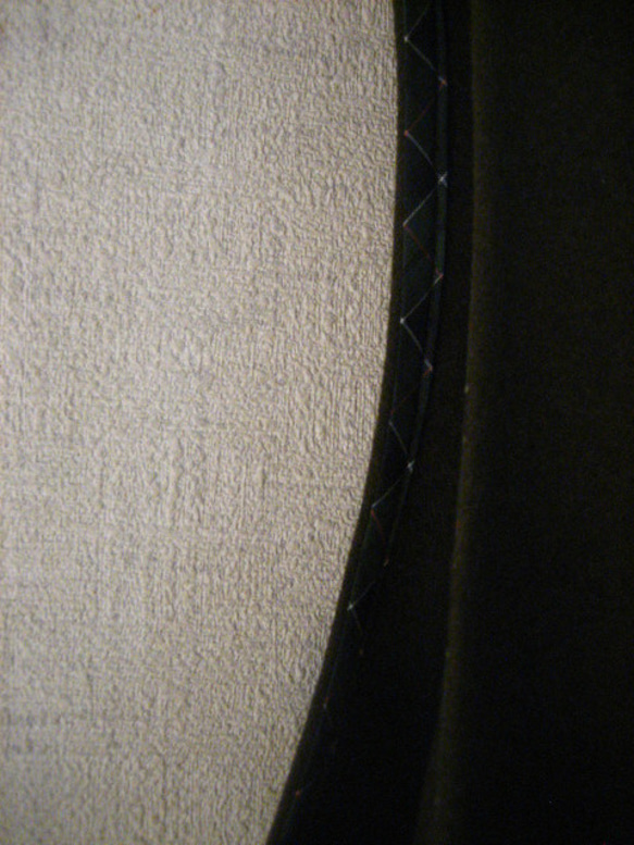ウール・カーキグリーン・フレアージャンパースカート・L 4枚目の画像