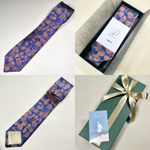 受注製作】ワインレッド 迷彩 プレゼント ギフト ネクタイ【別途