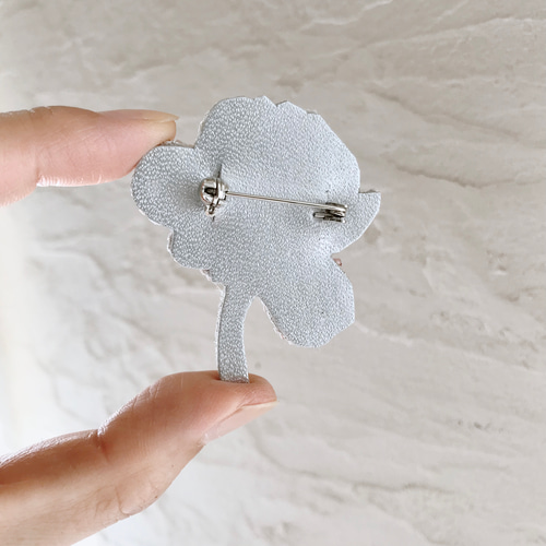オートクチュールビーズ刺繍のブローチ バラの花(オールドローズ オートクチュールビーズ刺繍のブローチ バラの花(オールドローズ