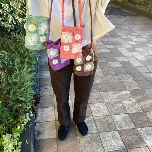 ☆ぷう 花柄サコッシュ ハンドメイド 花 サコッシュ の人気通販｜Creema(クリーマ) 国内最大の