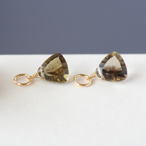 14kgf *ストライプオニキス×レモン・スモーキークォーツ×トルマリン  