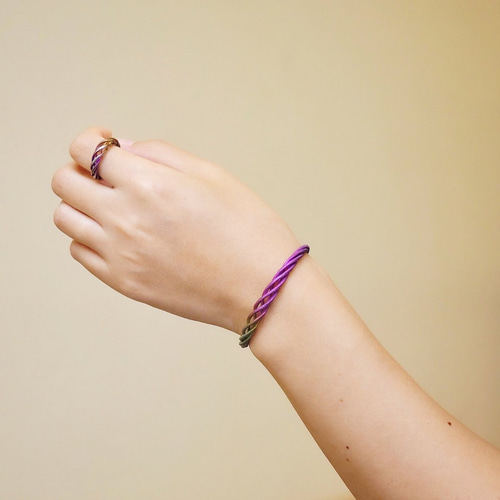 純チタン製バングル 巡る バングル・リストバンド Arikata 通販