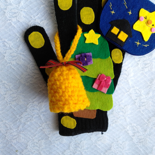 とんとんとんとんクリスマス 手袋シアター おもちゃ・人形 MiMi 通販