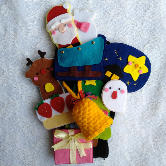 とんとんとんとんクリスマス 手袋シアター おもちゃ・人形 MiMi 通販