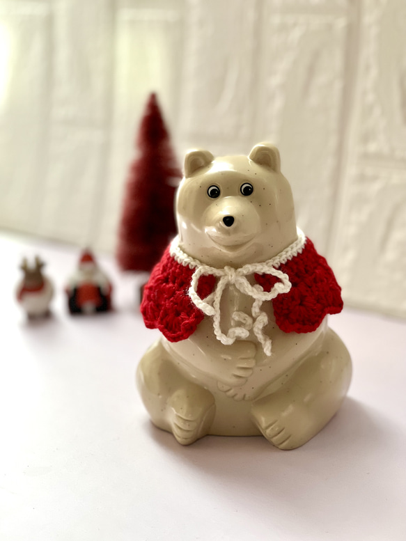 ハルページ＊しろくま貯金箱いちごコーデ・クリスマスアイテム ハルページ＊しろくま貯金箱いちごコーデ・クリスマスアイテム ハル様