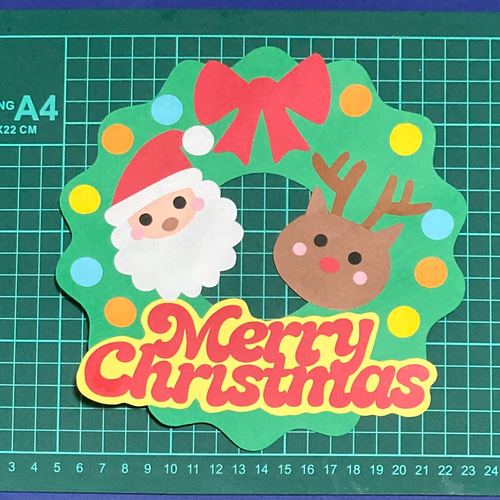 壁面飾り クリスマスリース 型紙 LONDON 通販 14887410｜Creema