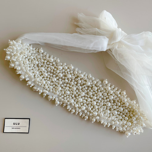 リボンボンネ【なでしこ】H-46|花嫁 ウエディング 上品 前撮り