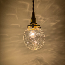 専用】吹きガラスペンダントライト（泡タイプ）P-0009 宙吹き照明