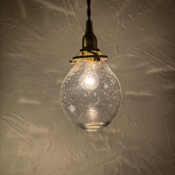 イギリス製　手吹きガラス　ペンダントライト 吹きガラスペンダントライト（泡タイプ）P-0011 宙吹き照明 シーリング