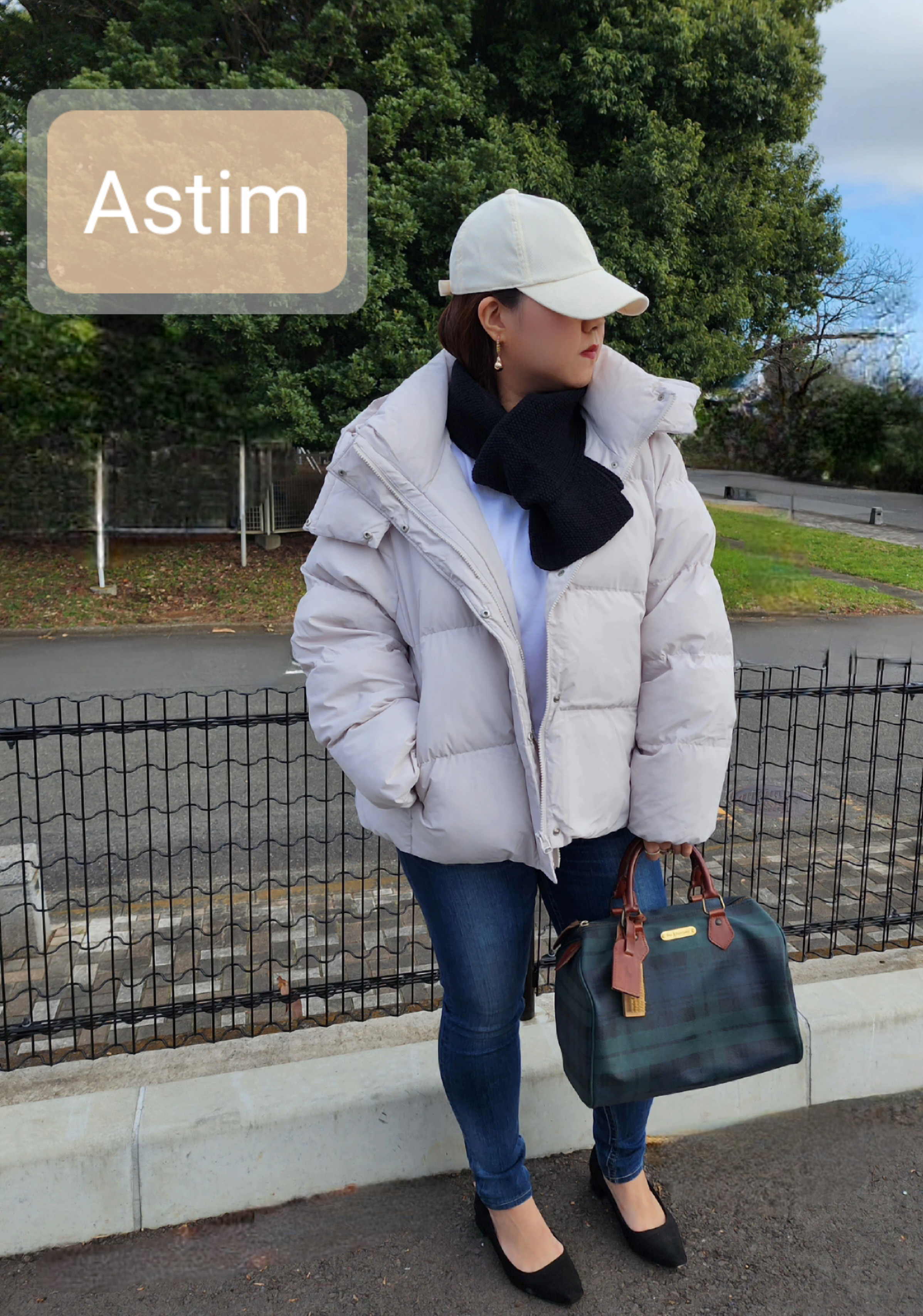 Y115F【バレンタインギフト】シンプルシックなブラック/鹿の子編みマフラー/メリノウール100％【送料無料】