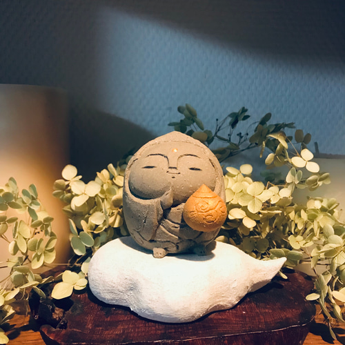 宝珠地蔵(雲座のり) 立体・オブジェ 風の呼-Kazenoko- 通販 14887946