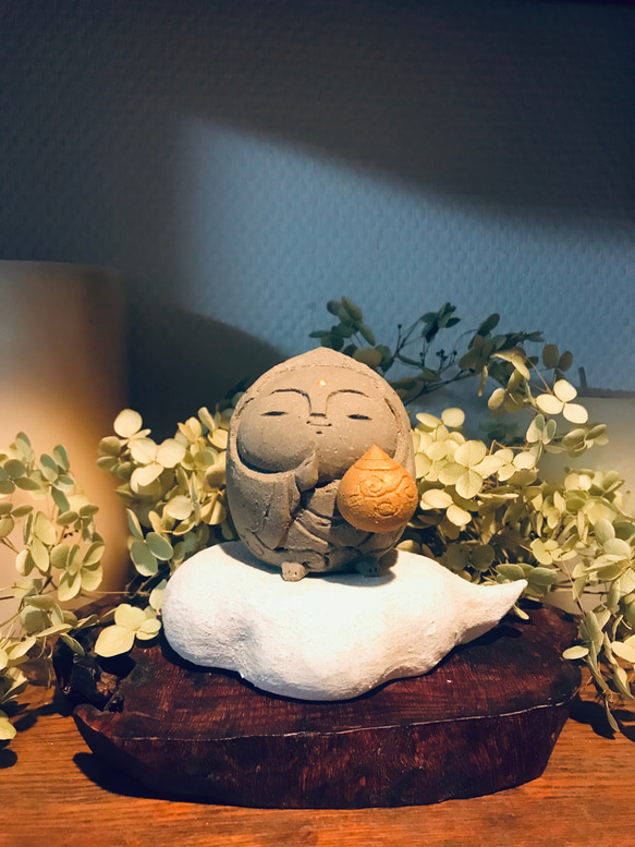 宝珠地蔵(雲座のり) 立体・オブジェ 風の呼-Kazenoko- 通販 14887946