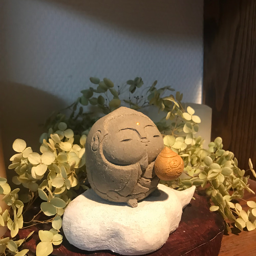 宝珠地蔵(雲座のり) 立体・オブジェ 風の呼-Kazenoko- 通販 14887946