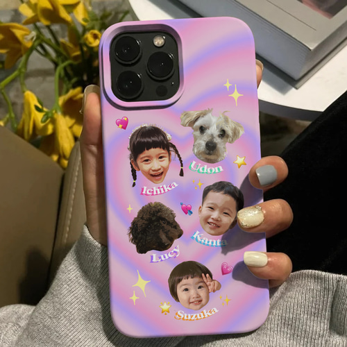 うちの子スマホケース<キラキラY2K> │iPhone アンドロイド うちの子