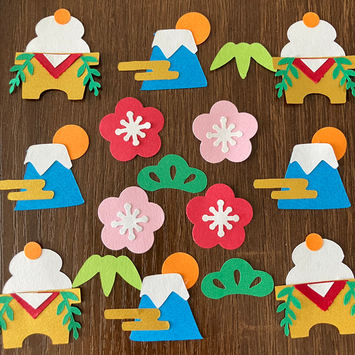 クラフトパンチ ダイカット お正月 松 梅の花 梅 竹 年賀状 2026 年賀