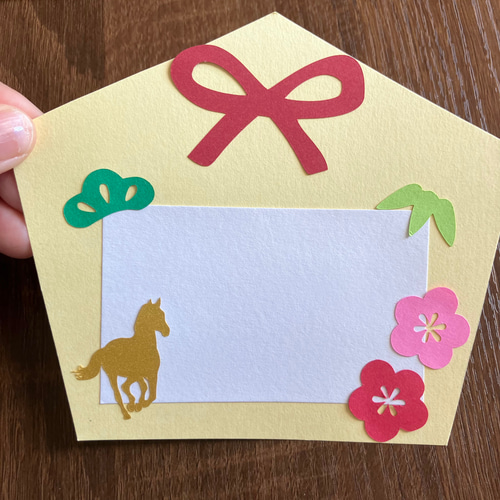 絵馬作成キット 製作キット 5セット 馬 午年 梅の花 梅 正月壁面 壁面