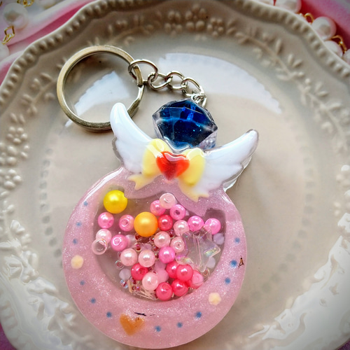 ØMI THE FUSION ミニジュエルキーホルダー Octopus Twins Charm - Parfait Pink Leather Keychain – Min & Mon
