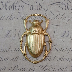 BEHOLD− スカラベ 真鍮製 1個 エジプト コガネムシ 昆虫 アメリカ製