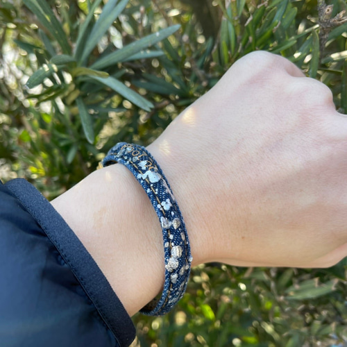 静電気対策】デニムバングル バングル・リストバンド PooLoce 通販